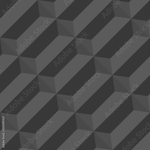 Seamless vector pattern. Abstract geometric background. Monochrome stylish texture © Elnur