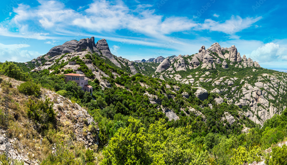 Montserrat mountains in Spain