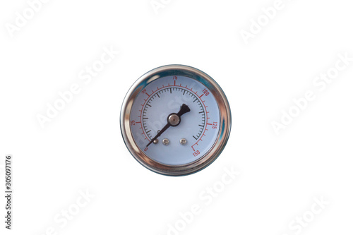 Measurement sensor. Temperature scale. Isolated on a white background.