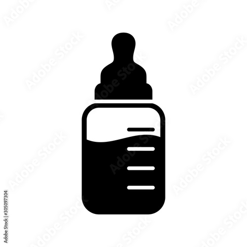 baby bottle icon vector design template