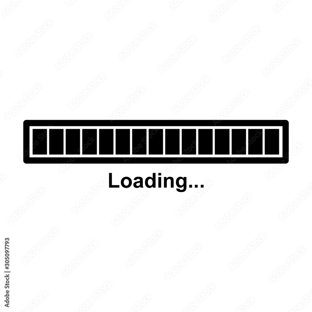 loading bar icon vector design template