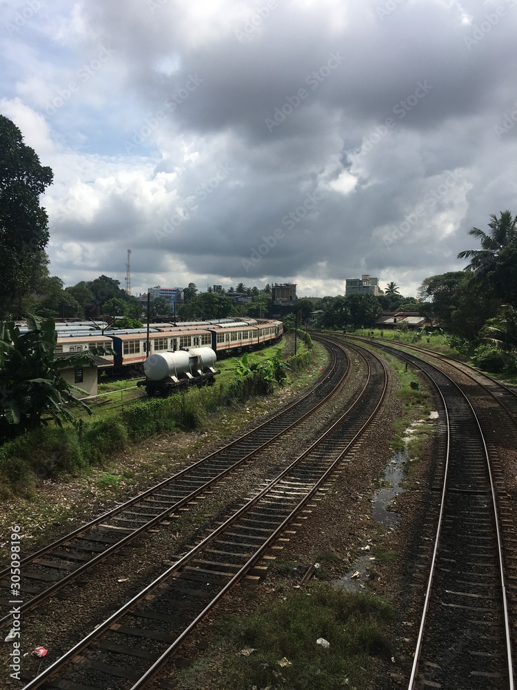 Fototapeta premium train on railway
