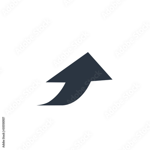 Arrow turn up Icon Vector. Stock Vector illustration isolated on white background.