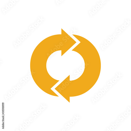 refresh icon. Stock Vector illustration isolated on white background.