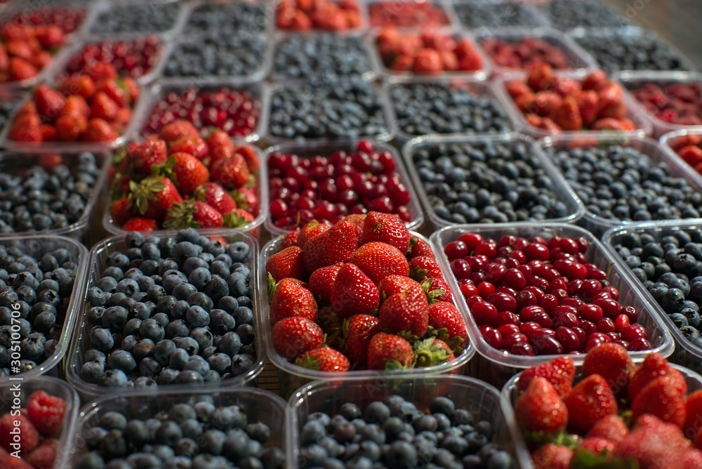 Ukraine, sale of berries in the store Ukraine, sale of berries in the store