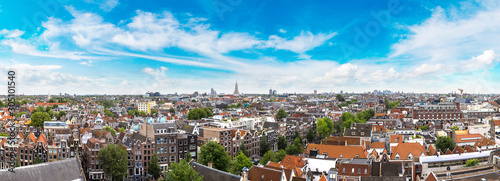 Panoramic view of Amsterdam