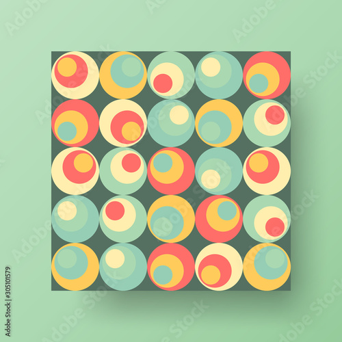 Amazing business advertisement vector mural art square banner mock up. Modern corporate abstract geometric illustration design layout background. Company identity quadrangle texture brochure template.