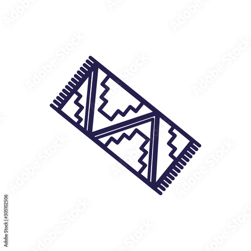 mexican culture rug fill style icon