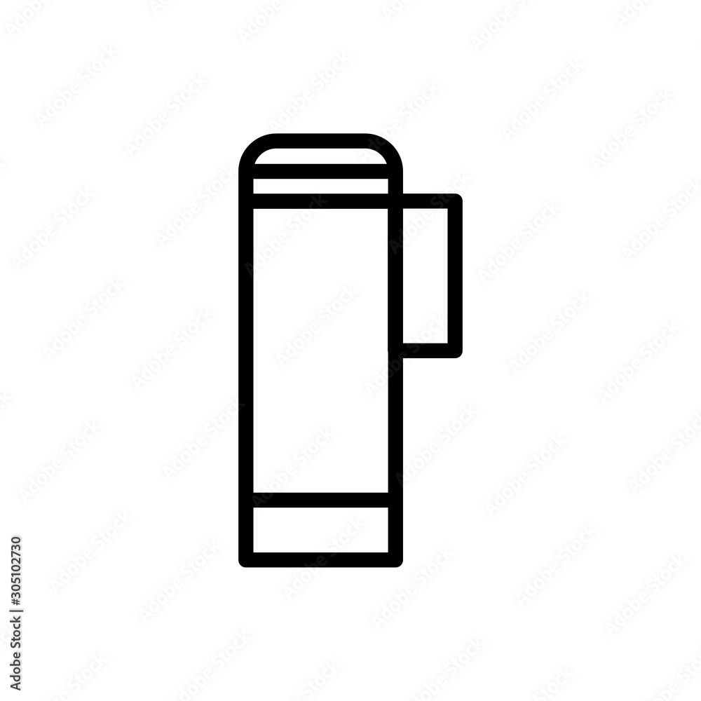 thermos outline icon. vector illustration. Isolated on white background. thermos outline icon. vector illustration. Isolated on white background.