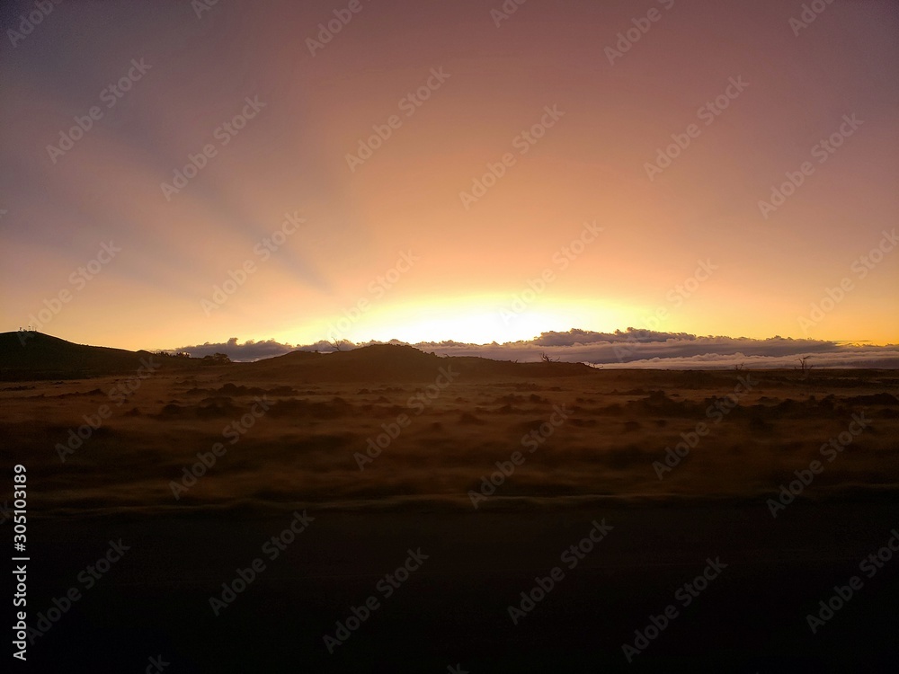 Sunrise at the Top of Mauna Kea, Big Island, Hawaii