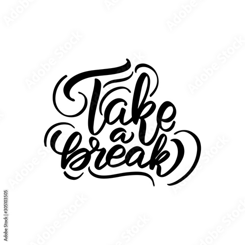 Vector calligraphy illustration isolated on white background