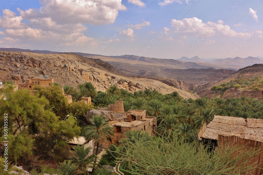 Panoramic View from Misfah old House in Misfat al Abriyeen II