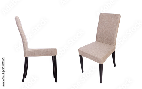 Wallpaper Mural Dining room chair isolated on white Torontodigital.ca