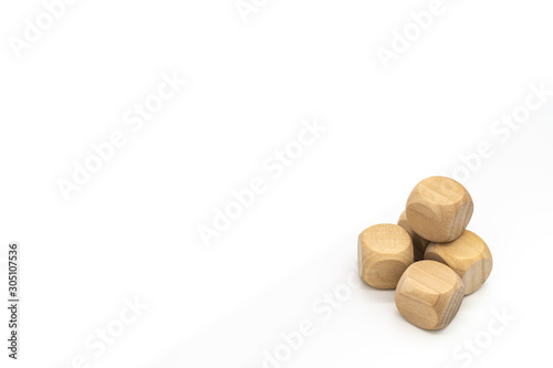 Dice on white Background isolated