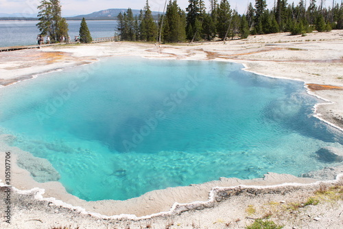 Beautiful pool in Yellowstone National Park