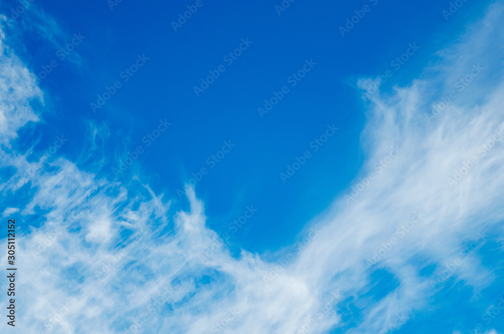Beautiful clouds on a background of blue sky Beautiful clouds on a background of blue sky
