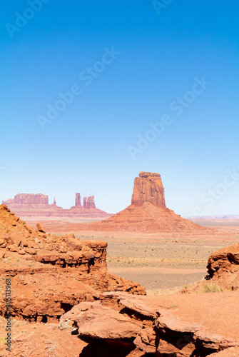 Monument Valley  Utah united states of america-October 7th 2019  Landscape with buttes in desert 