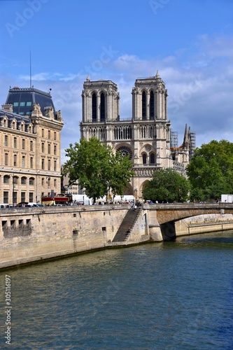 Notre Dame Cathedral in Paris - France