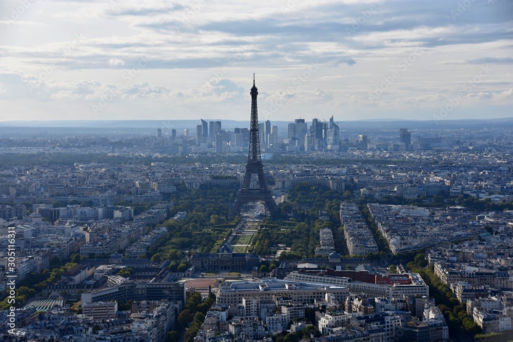 View on Eiffel Tower from Tour Montparnasse
