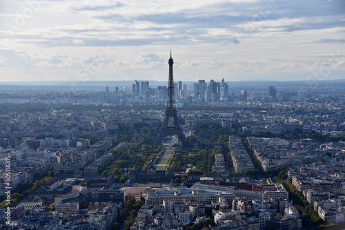 View on Eiffel Tower from Tour Montparnasse
