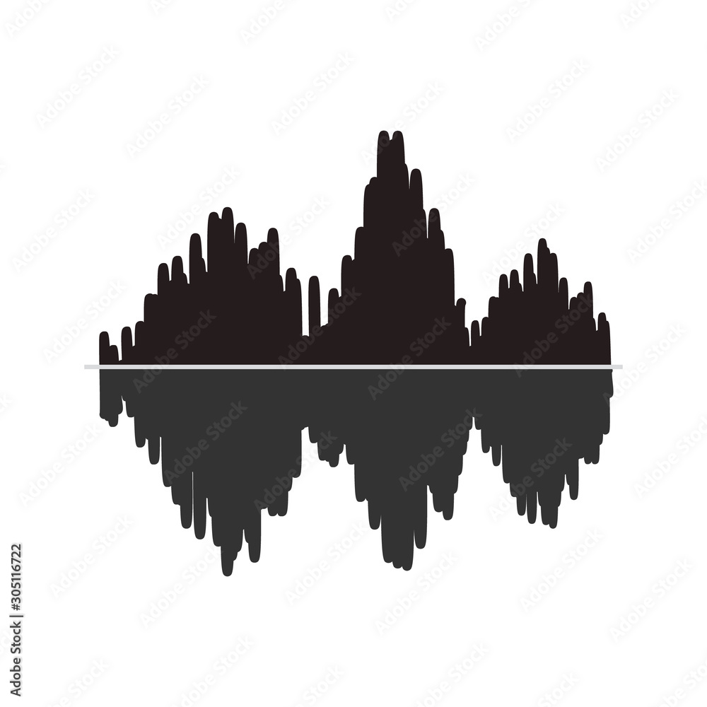 Abstract sound equalizer wave background 