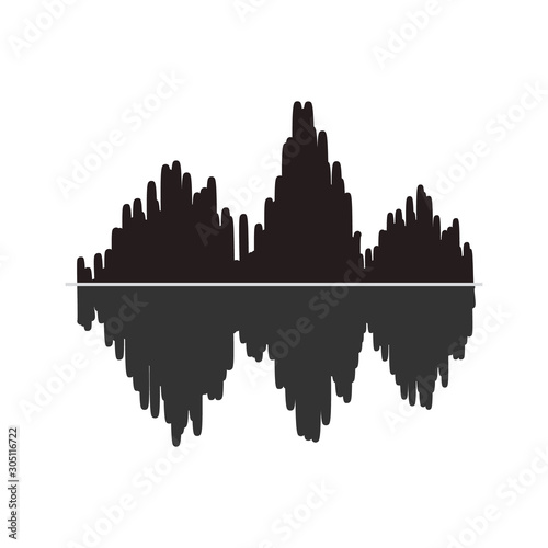Abstract sound equalizer wave background 