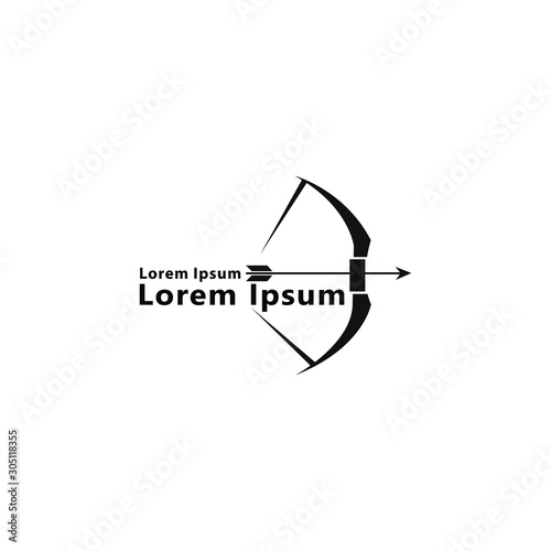 Archery Logo Design Template. Vector Illustration