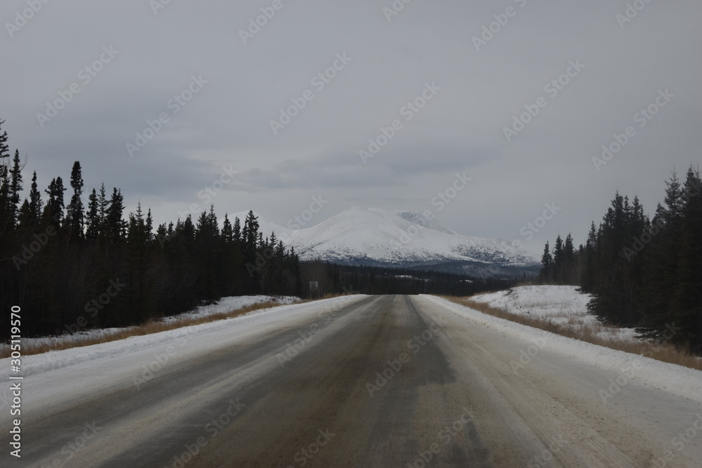 carretera en invierno