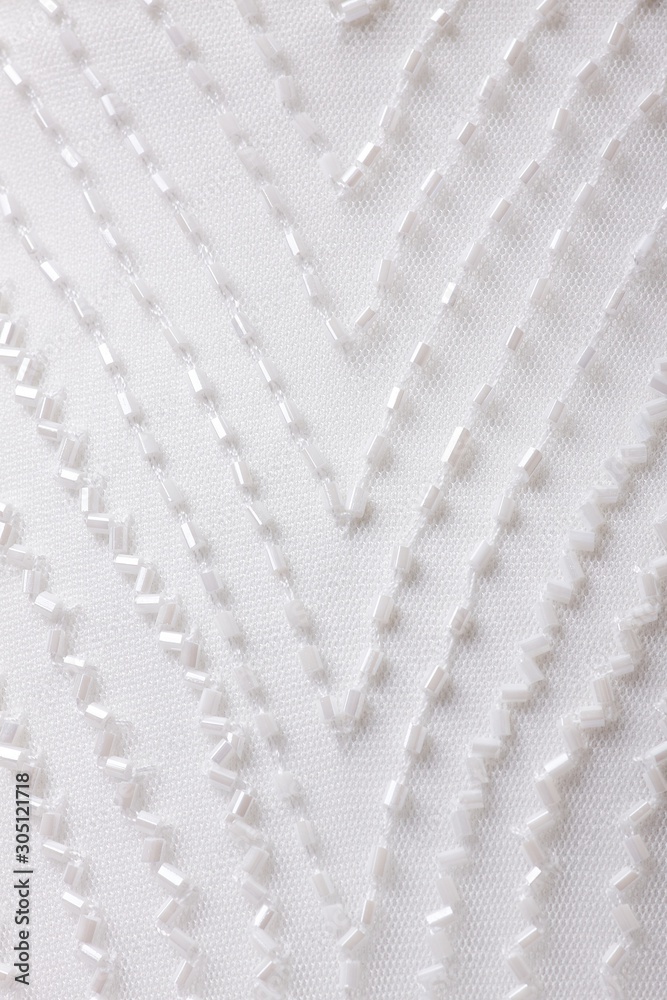 Obraz premium Fabric with sequins and sequins of bright colors. Fashion glitter fabric, sequins. Shiny surface