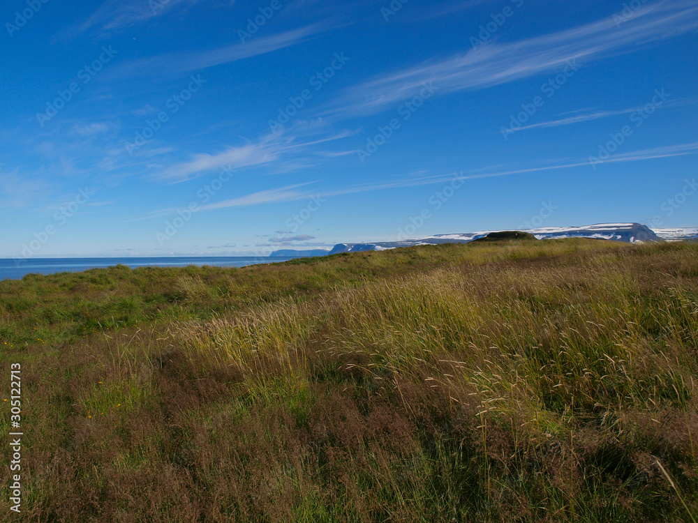 Landscape scenes on the island of Iceland