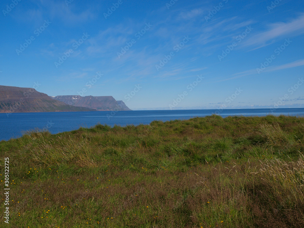 Landscape scenes on the island of Iceland