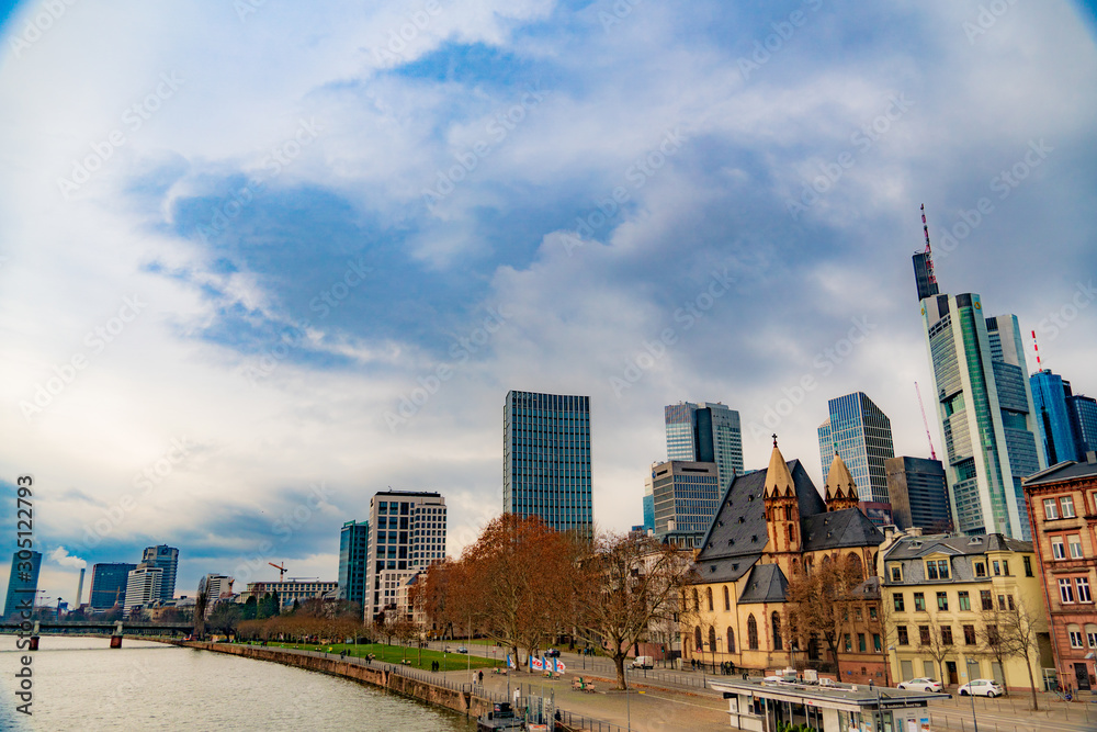 Naklejka premium view of city