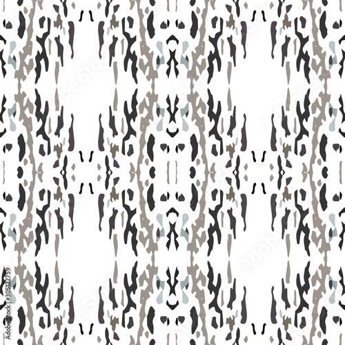 Hand Drawn, Paint Texture. Shibori Seamless 