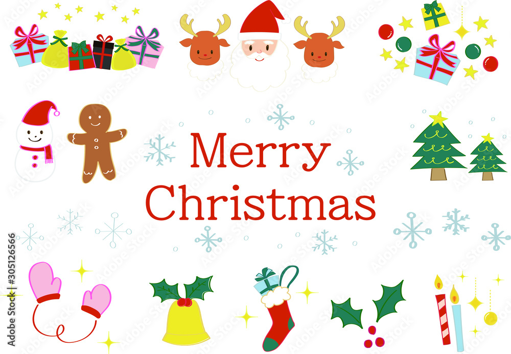 クリスマスカードのイラスト クリスマスカードのイラスト