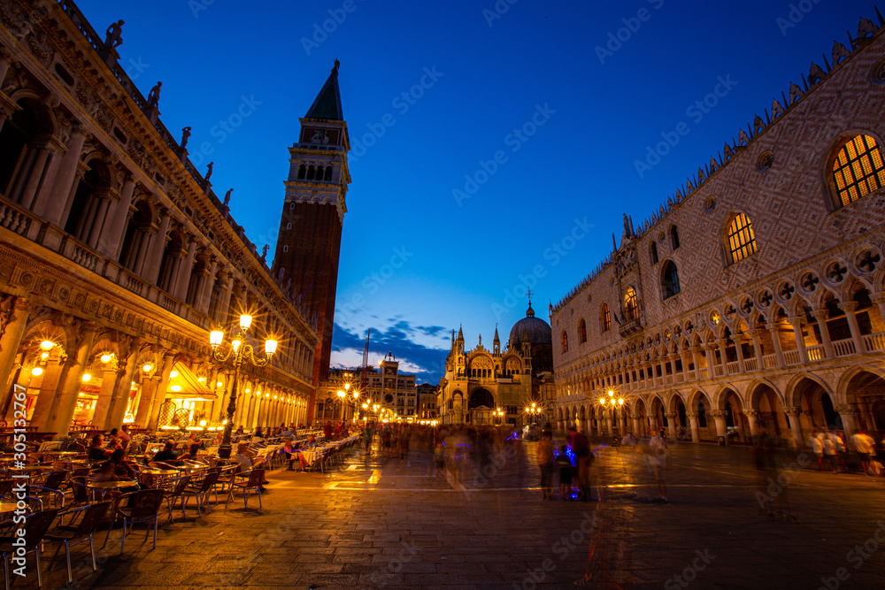 VENICE,ITALY - October 24,2019 :Venice italy travel traditional landmark