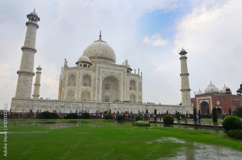 The icon of India and the symbol of love Taj Mahal, India.