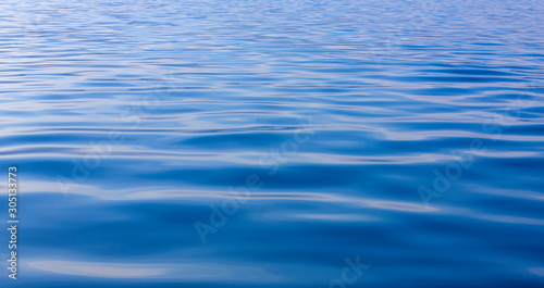 The Blue Tones Water Waves Surface as Background