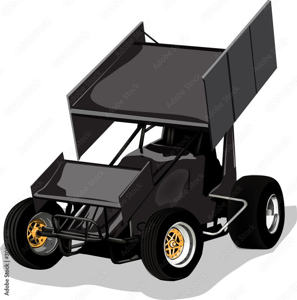 Naklejka premium Sprint Race Car