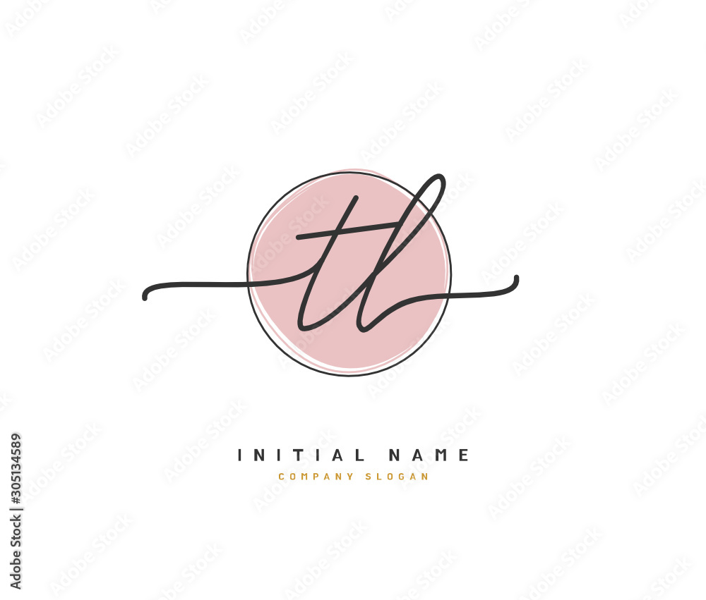 T L TL Beauty vector initial logo, handwriting logo of initial signature, wedding, fashion, jewerly, boutique, floral and botanical with creative template for any company or business. T L TL Beauty vector initial logo, handwriting logo of initial signature, wedding, fashion, jewerly, boutique, floral and botanical with creative template for any company or business.