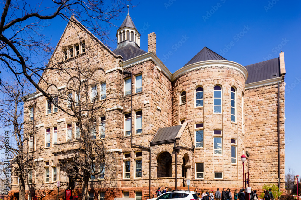 Built in 1890, University Hall, is the oldest building on the campus of the University of Denver.