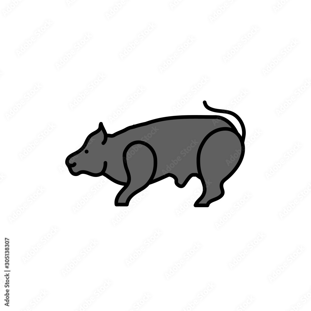 rodent rat animal isolated icon rodent rat animal isolated icon