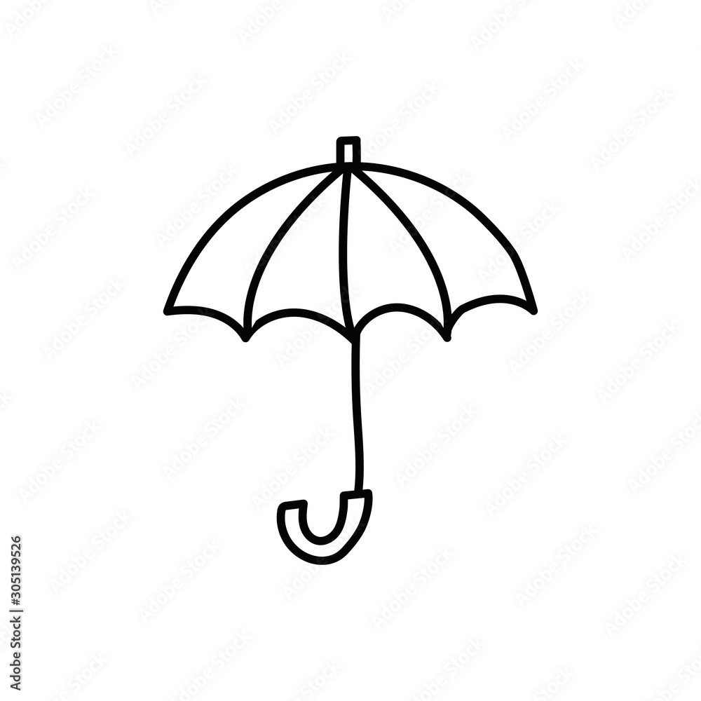umbrella protection line style icon umbrella protection line style icon