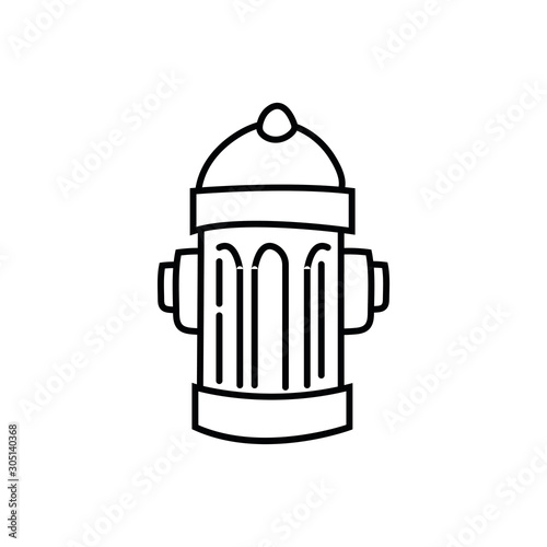 hydrant street line style icon