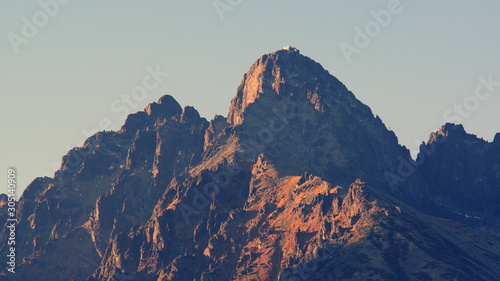 Lomnica peak, mountains in the High Tatras in Slovakia