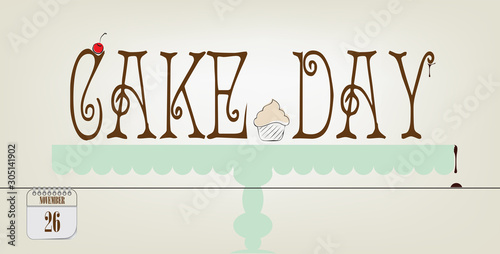 Postcard Cake Day