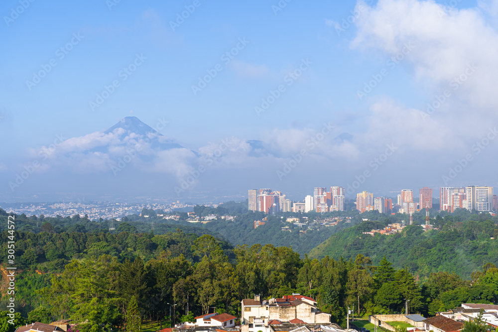 Paisaje de la ciudad de Guatemala.