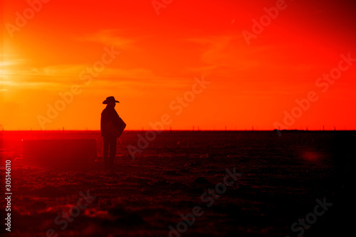 Panhandle Cowboy Silhouette