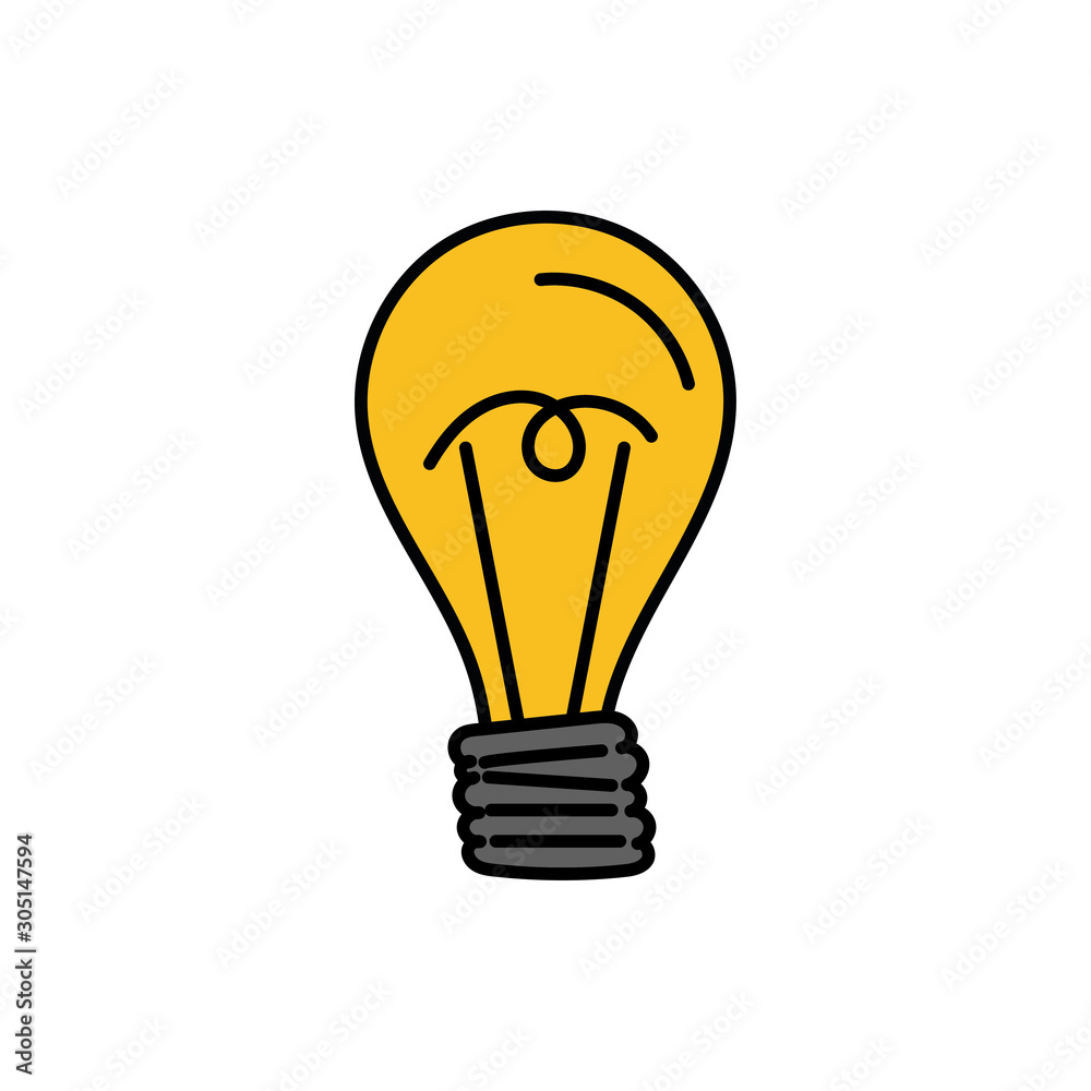 bulb light idea isolated icon bulb light idea isolated icon