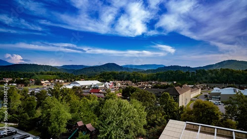 Pigeon Forge Travel Smoky Mountains  and Clouds Timelapse Pigeon Forge Tennessee