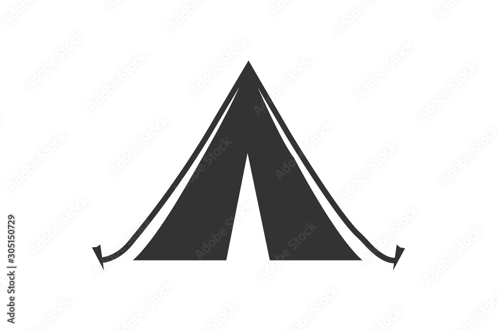 tent icon simple vector illustration tent icon simple vector illustration